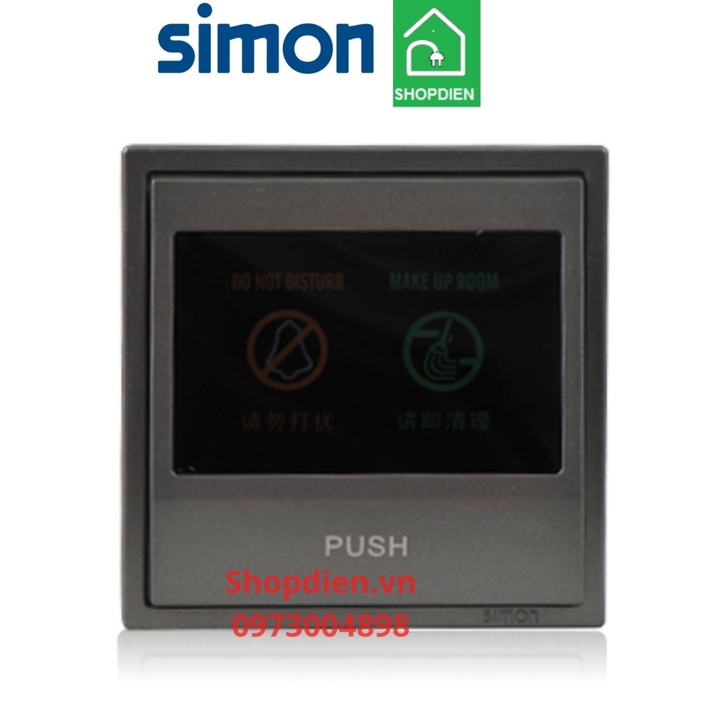 70E611-61 SIMON i7 Nút nhấn chuông hiển thị 