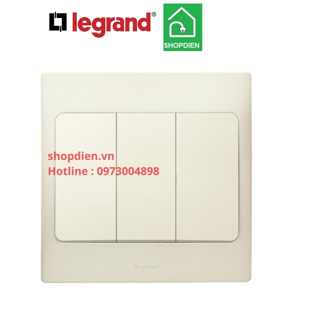 Công tắc ba 2 chiều Mallia Legrand Màu vàng ngọc trai Pearl-283205