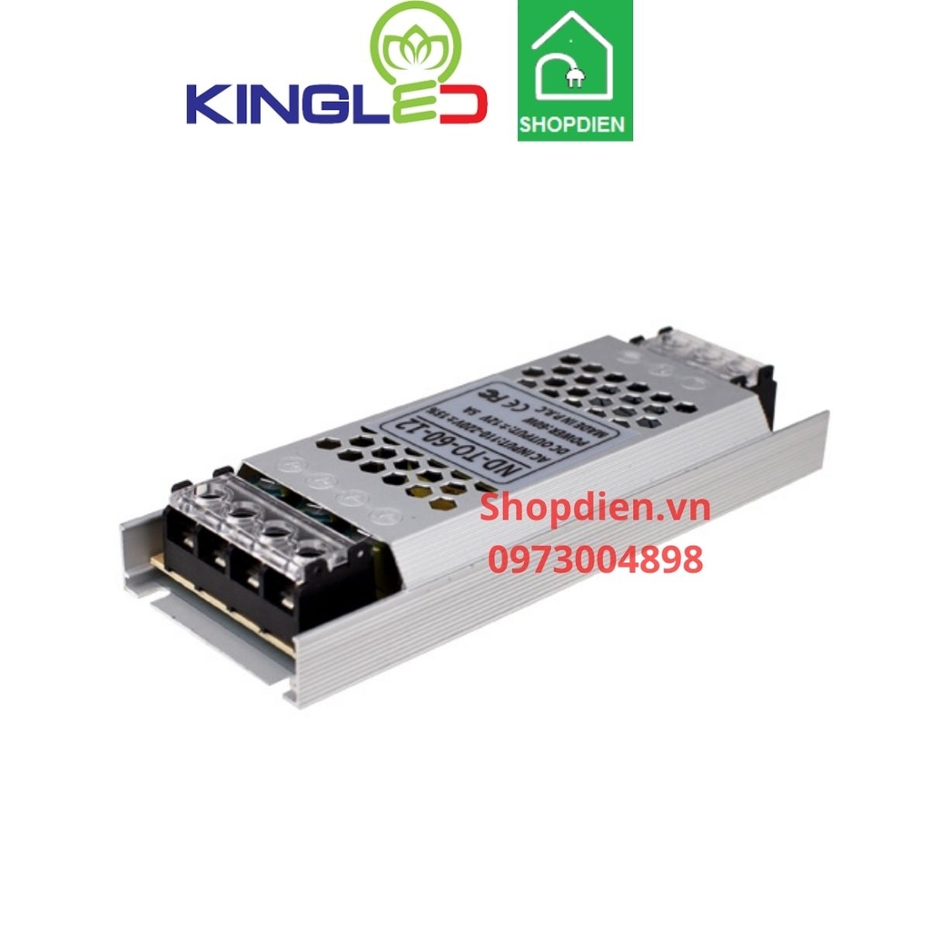 Bộ nguồn tổ ong cho led dây 12.5A 150W 12VDC KINGLED ND-TO-150-12