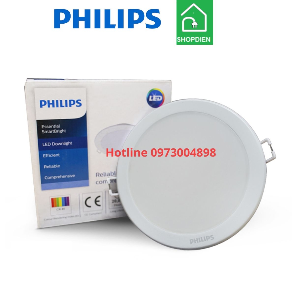 Đèn downlight âm trần 6W D90 Philips DN027B G3 LED6 D90 RD