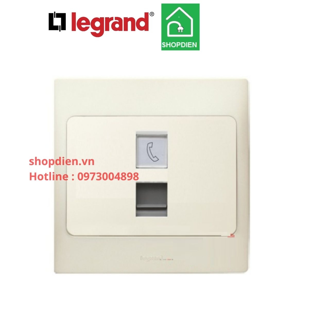 Ổ cắm điện thoại RJ11 Mallia Legrand Màu vàng ngọc trai Pearl-283360