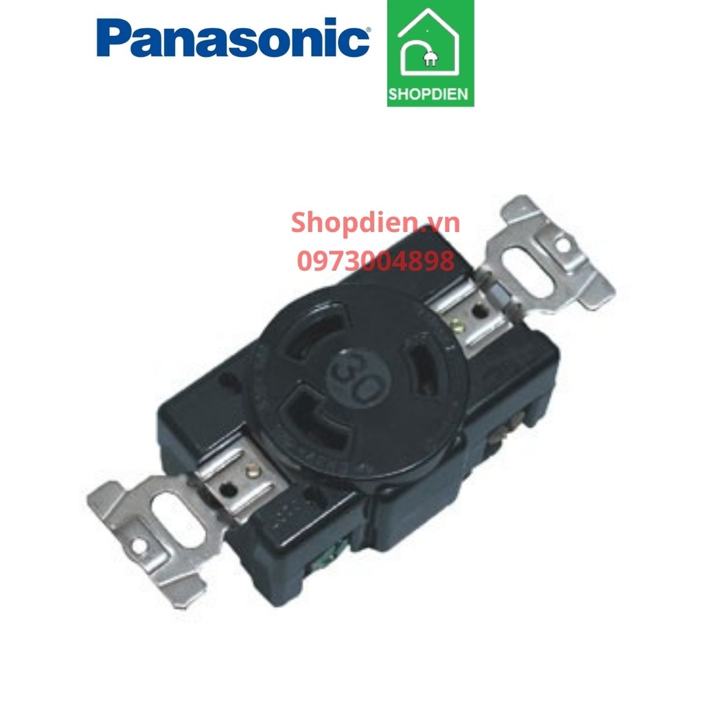 Ổ cắm khóa locking socket 3 chấu 2P+E 30A 250V Panasonic WF2330B