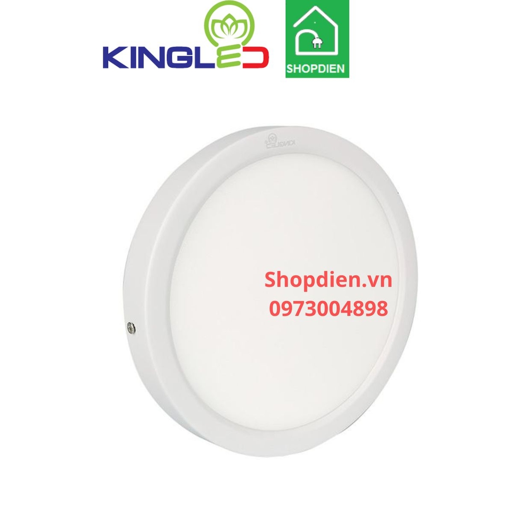 Đèn ốp trần tròn 18W/ D210mm vỏ trắng MOONSTONE KINGLED ONL-18SS-T210-V/TT/T-T