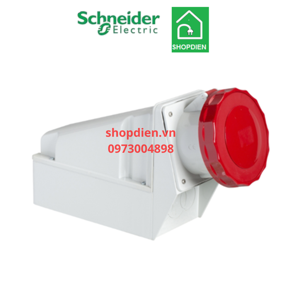 81183 Schneider Ổ cắm công nghiệp gắn nổi 5P 63A IP67 4P+E