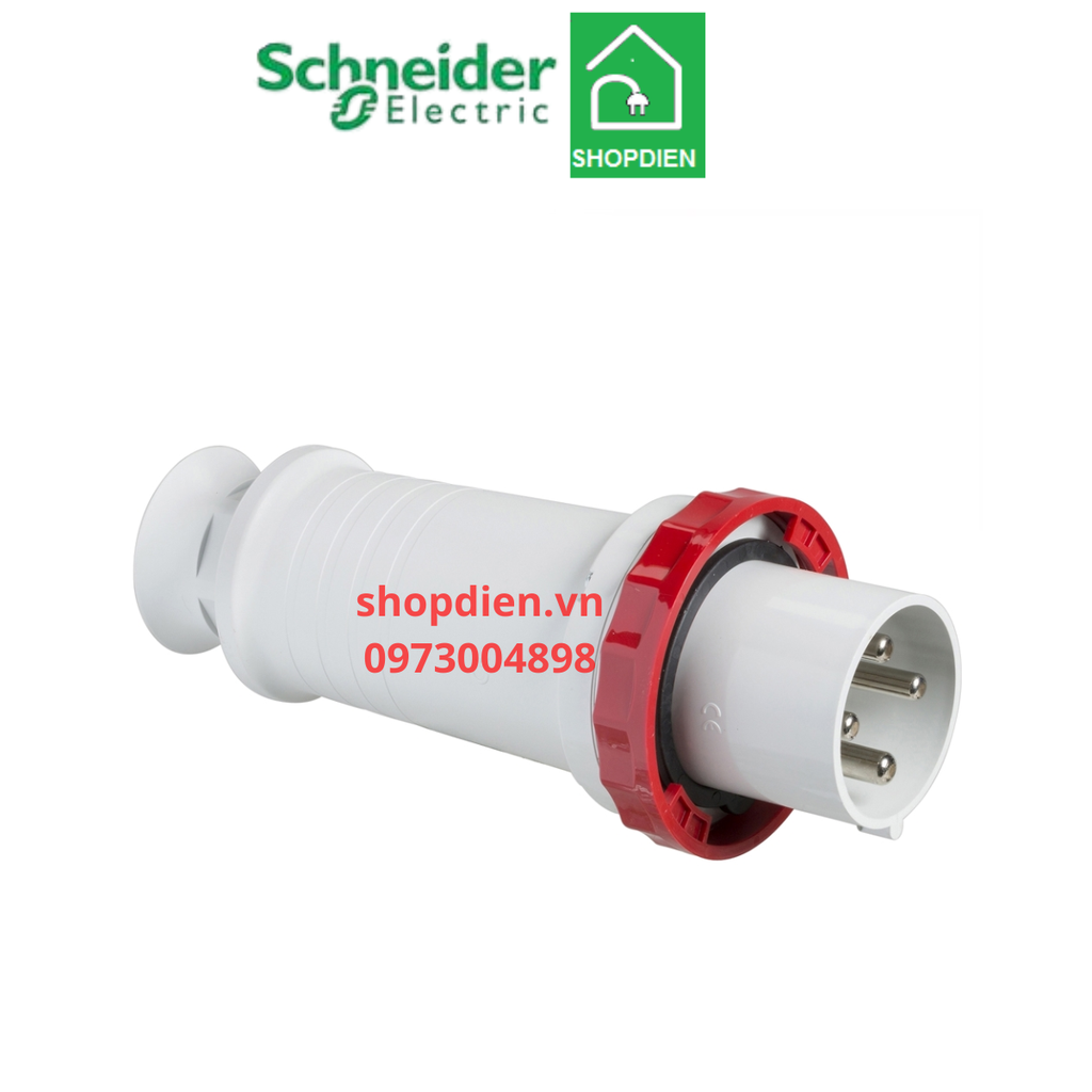 81394 Schneider Phích cắm công nghiệp 4P 125A IP67 PLug 3P+E