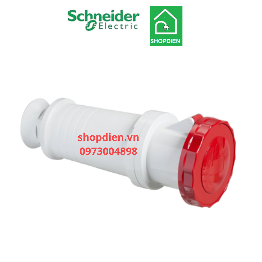 81483 Schneider Ổ cắm công nghiệp loại nối di động 5P 63A IP67 4P+E
