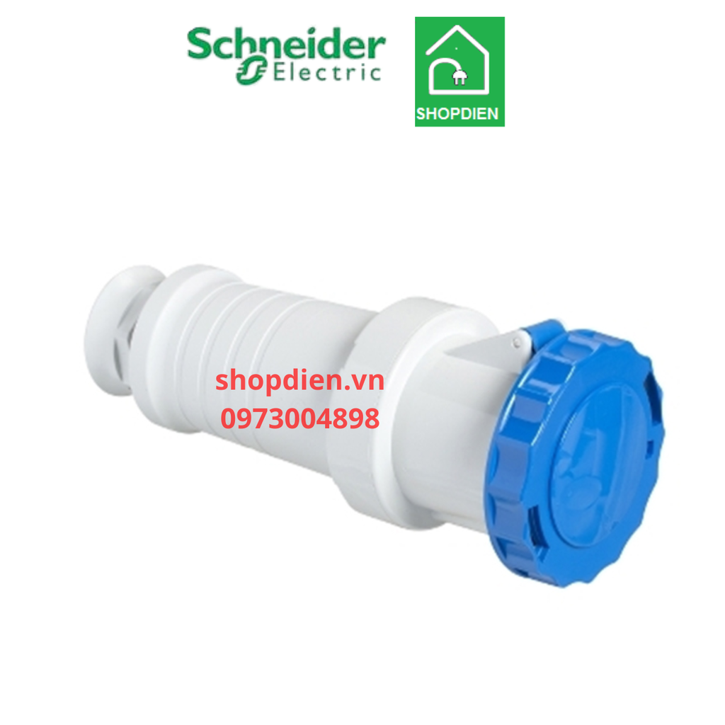81490 Schneider Ổ cắm công nghiệp loại nối di động 3P 125A IP67 2P+E