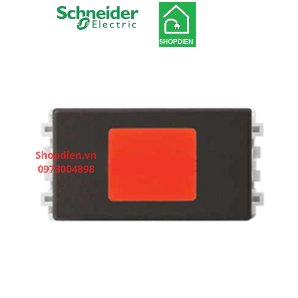 8430SNRD_BZ_G19 Schneider Hạt đèn báo đỏ ZENCELO A màu đồng