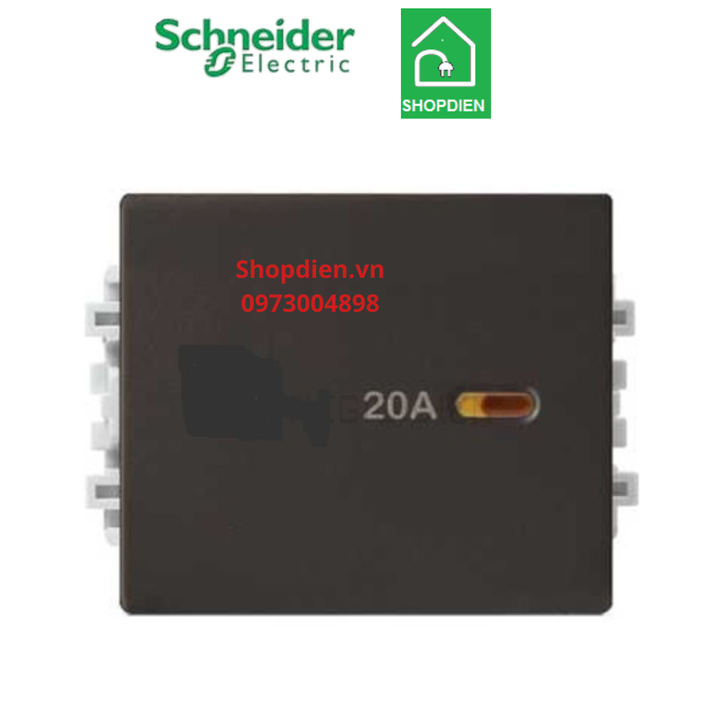 8431MD20_BZ_G19 Schneider Công tắc bình nóng lạnh 2 cực 20A ZENCELO A màu đồng