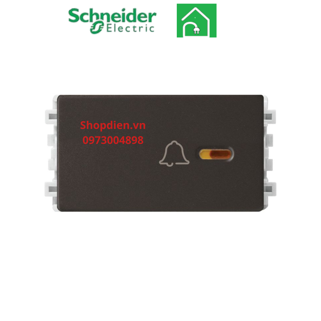 8431SBP_BZ_G19 Schneider Nút nhấn chuông ZENCELO A màu đồng