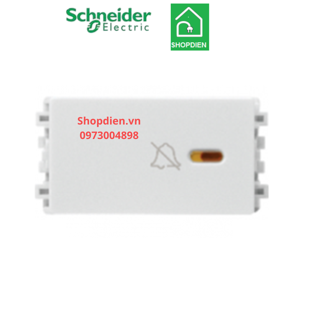 8431SBP_WE_G19 Schneider Nút nhấn chuông ZENCELO A màu trắng size S