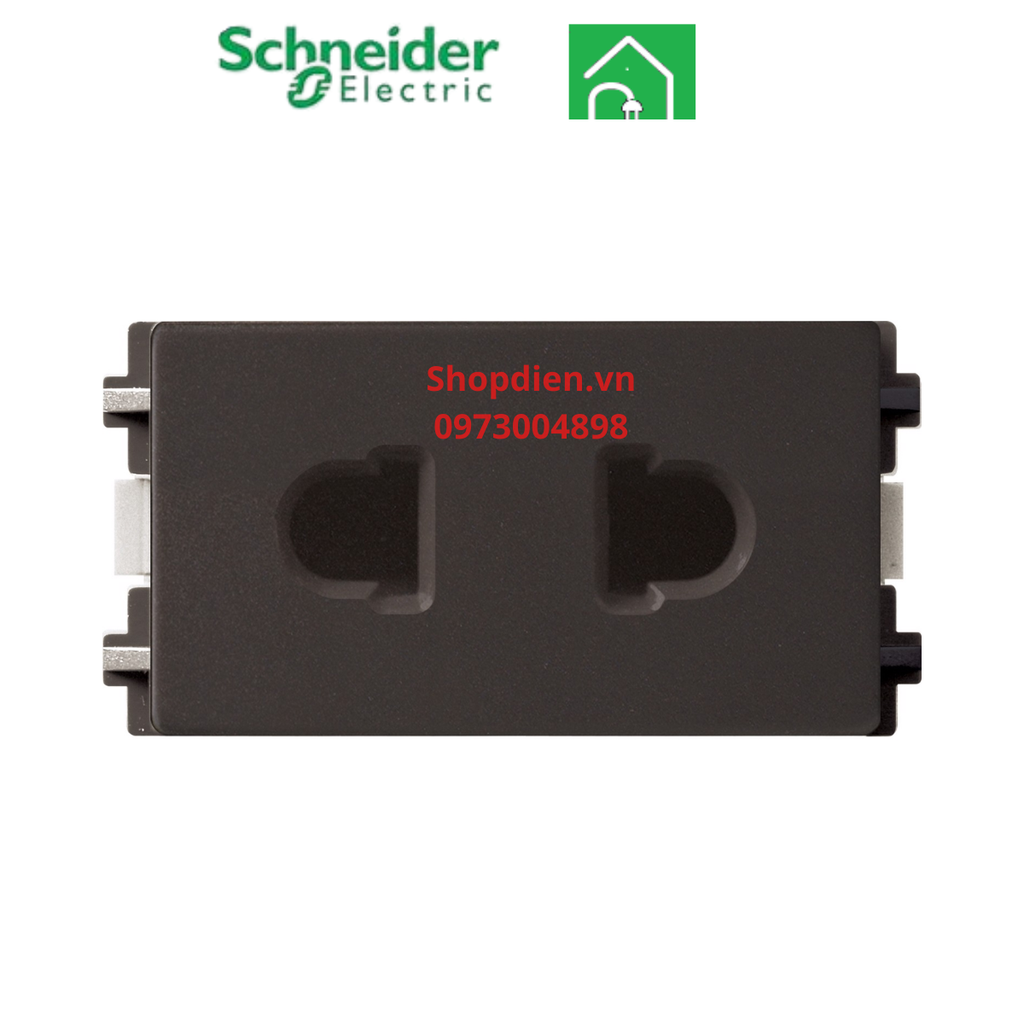 84426sus_BZ_G19 Schneider Ổ cắm đơn 2 chấu ZENCELO A màu đồng