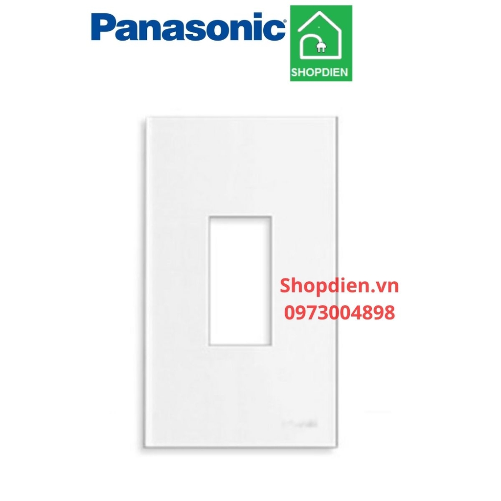 Mặt dùng cho aptomat MCB đơn 1P tép Wide Series  Panasonic WEV7001SW