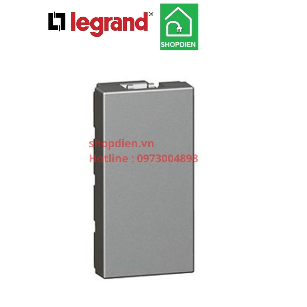 Nút bịt trơn Legrand Arteor 572841 màu ghi xám magnesium