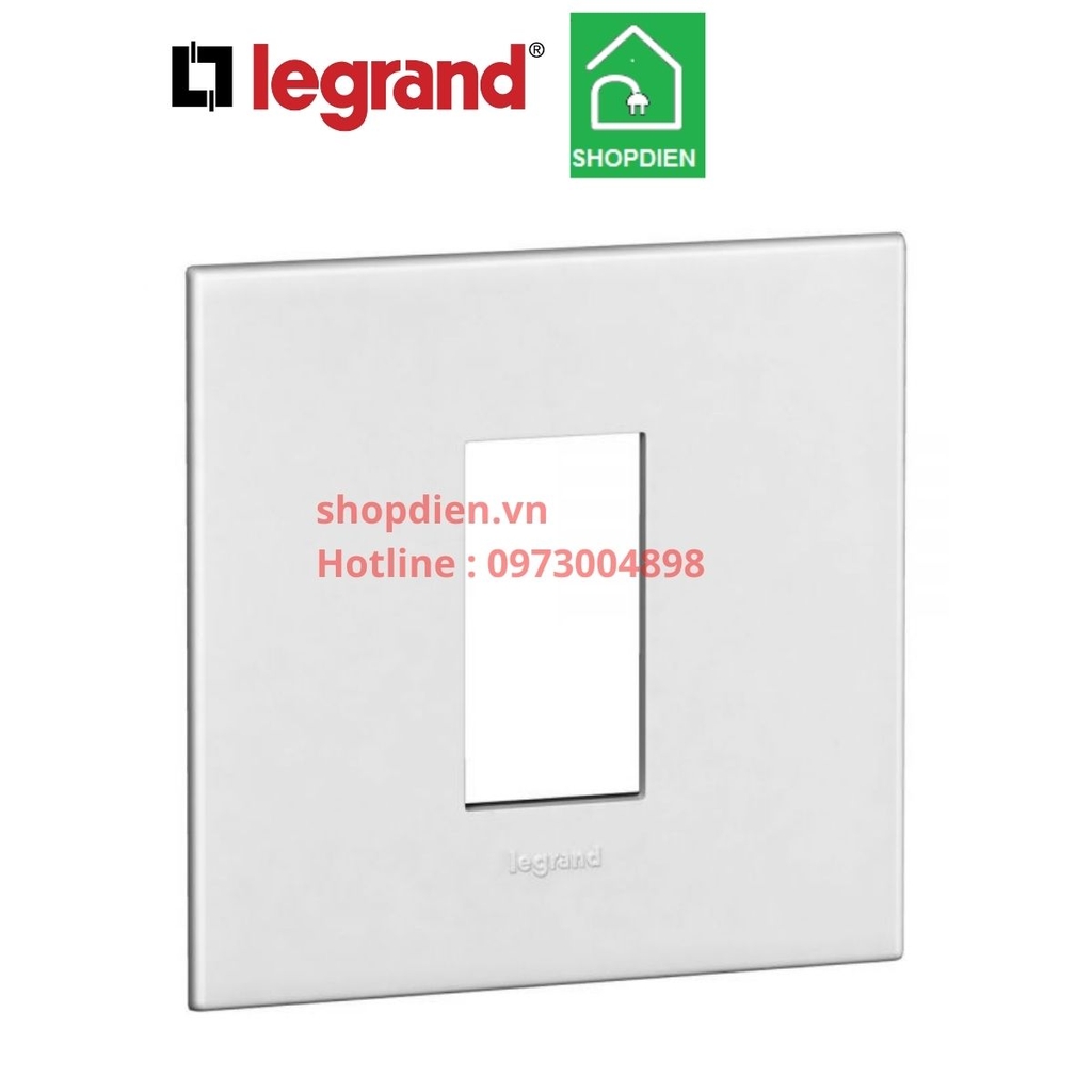 Mặt vuông 1 thiết bị Legrand Arteor 575200 Màu trắng