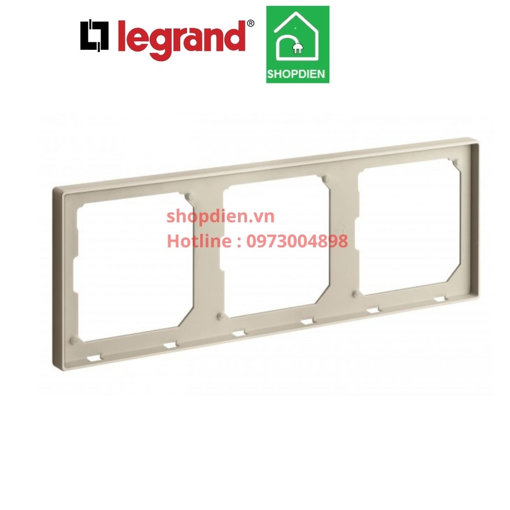 Khung ba / 3 gang frame Galion Legrand màu vàng Gold 282473-C2