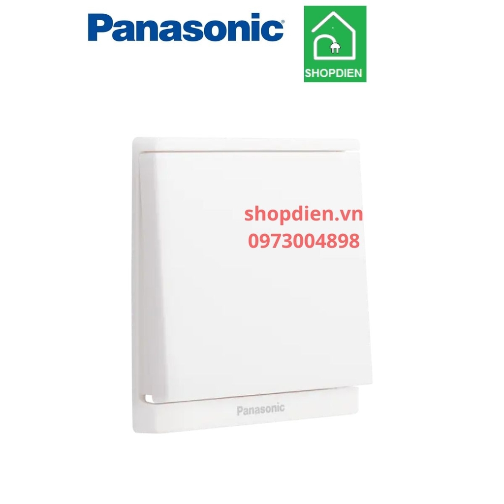 Công tắc đơn 1 chiều  vuông màu trắng / công tắc B switch 1 way Moderva Panasonic WMF501-VN