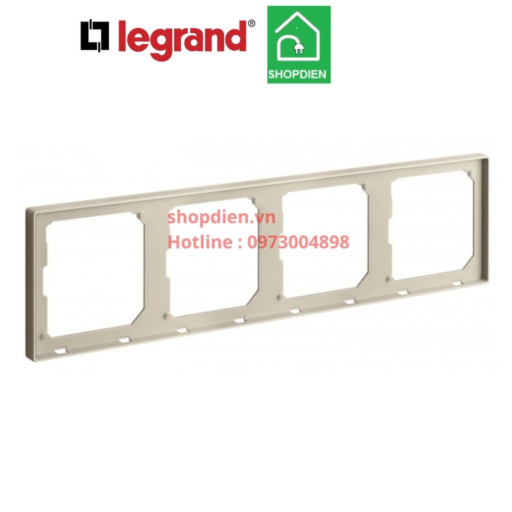 Khung bốn / 4 gang frame Galion Legrand màu vàng Gold 282474-C2