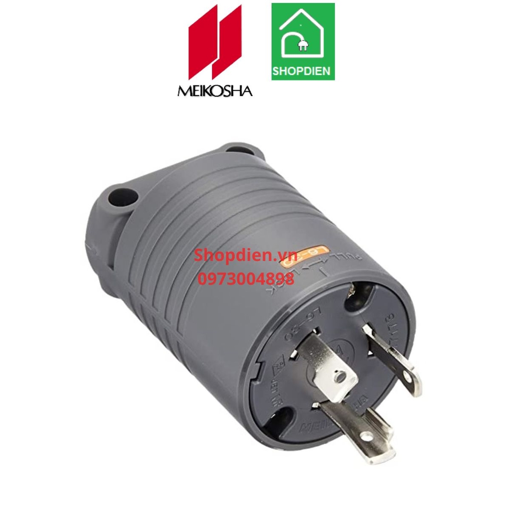 MH7173B Meikosha Phích cắm 3 chân khóa 30A 250V 2P+E