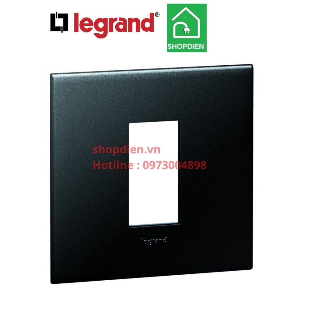 Mặt vuông 1 thiết bị Legrand Arteor 575202 Màu Graphite
