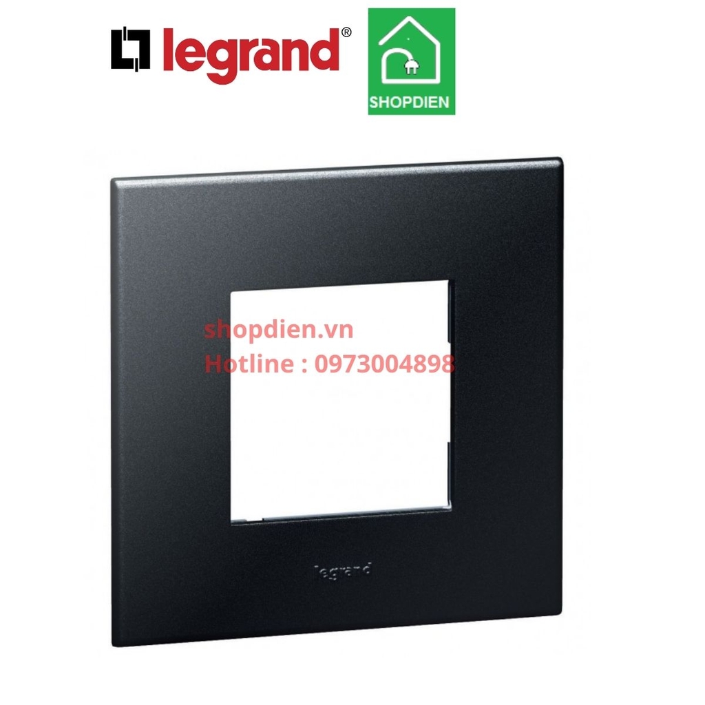 Mặt vuông 2 thiết bị Legrand Arteor 575212 Màu Graphite