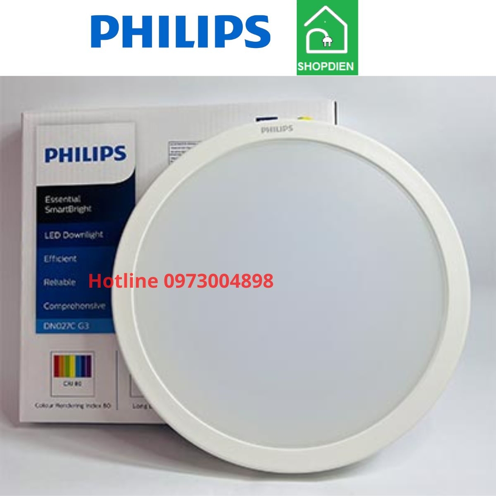 Đèn ốp nổi trần 20W D225 Philips DN027C G3 LED20 D225