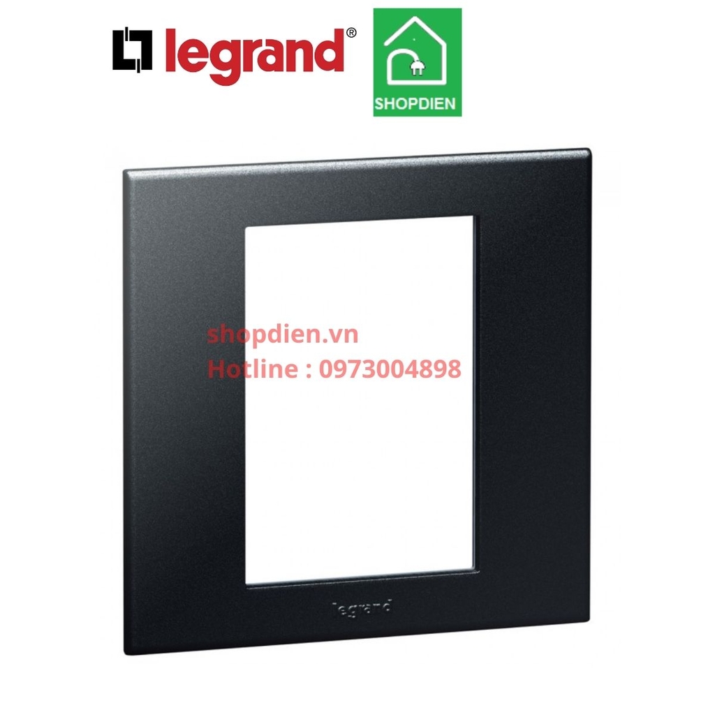 Mặt vuông 3 thiết bị Legrand Arteor 575162 Màu Graphite