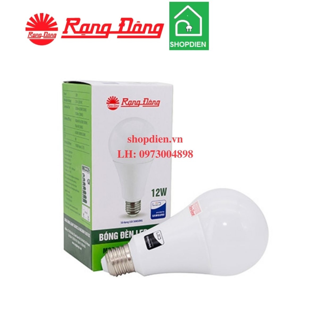 A70N1 12W Bóng đèn tròn LED bulb 12W Rạng Đông đui xoáy E27