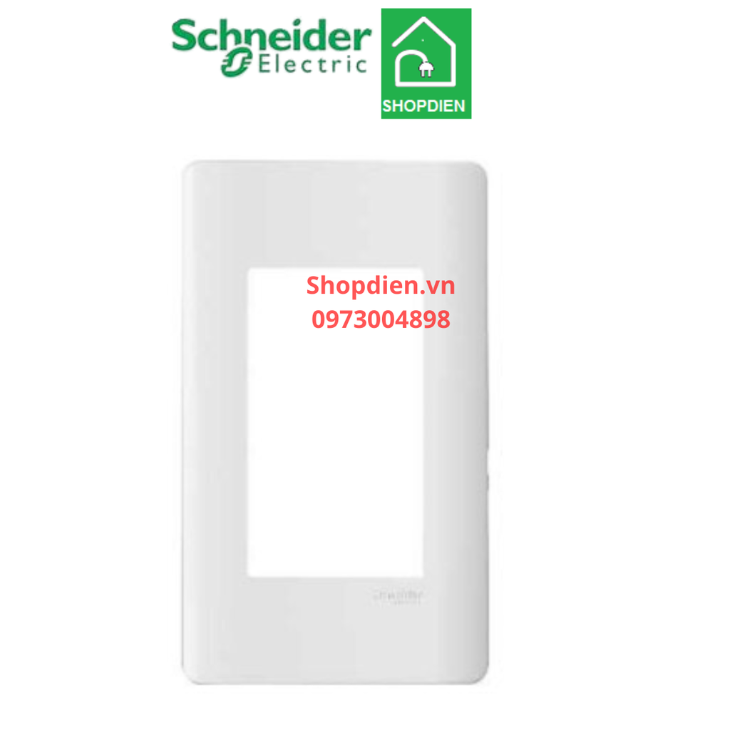 A8401L_WE_G19 Schneider Mặt 3 thiết bị ZENCELO A màu trắng