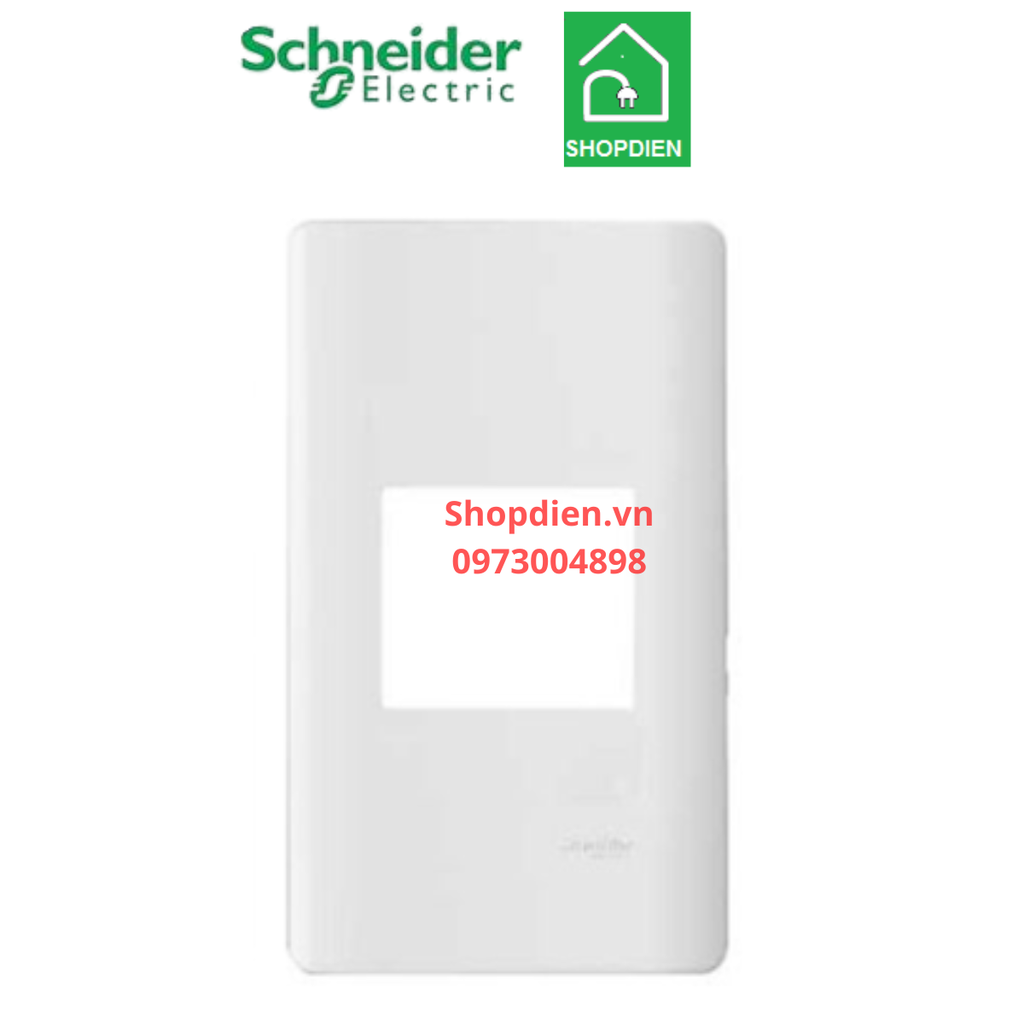 A8401M_WE_G19 Schneider Mặt 1 thiết bị size M ZENCELO A màu trắng