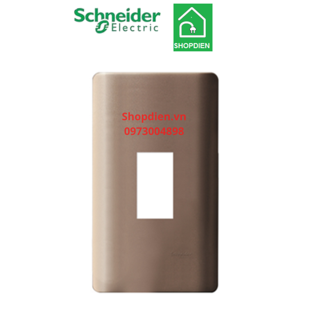A8401MCB_SZ_G19 Schneider Mặt át đơn 1 cực MCB ZENCELO A màu đồng