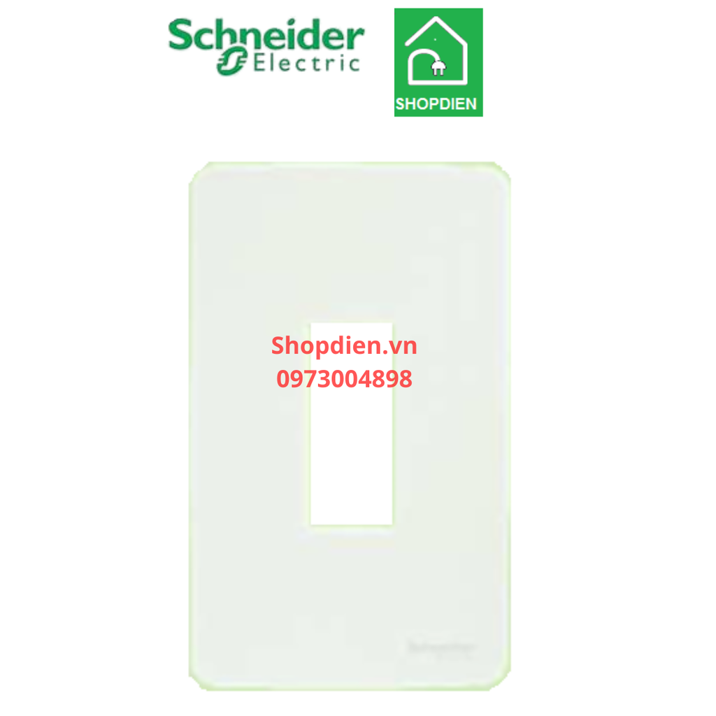 A8401MCB_WE_G19 Schneider Mặt át đơn MCB 1 cực ZENCELO A màu trắng