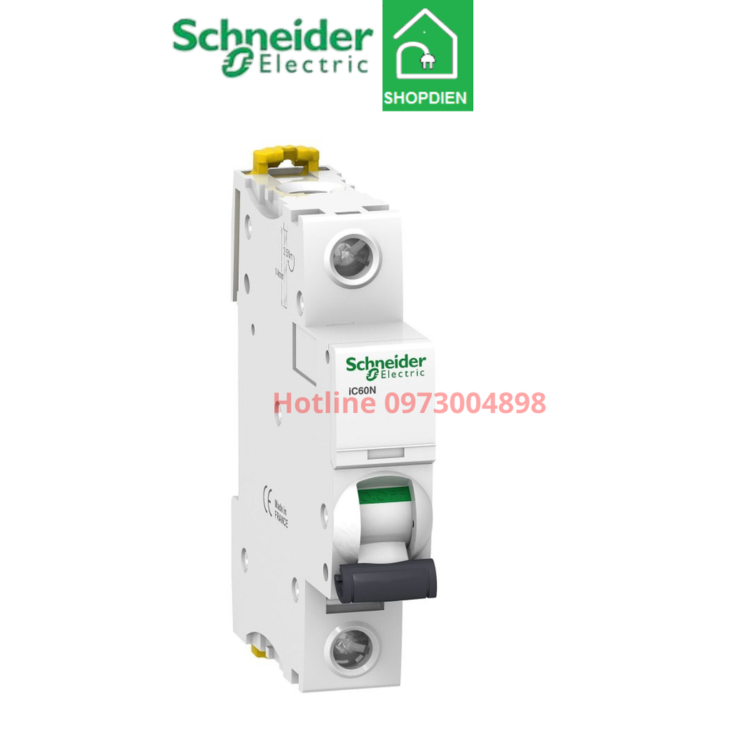 A9F74150 Schneider MCB 1P 50A 6KA Acti9 iC60N Aptomat Cầu dao tự động
