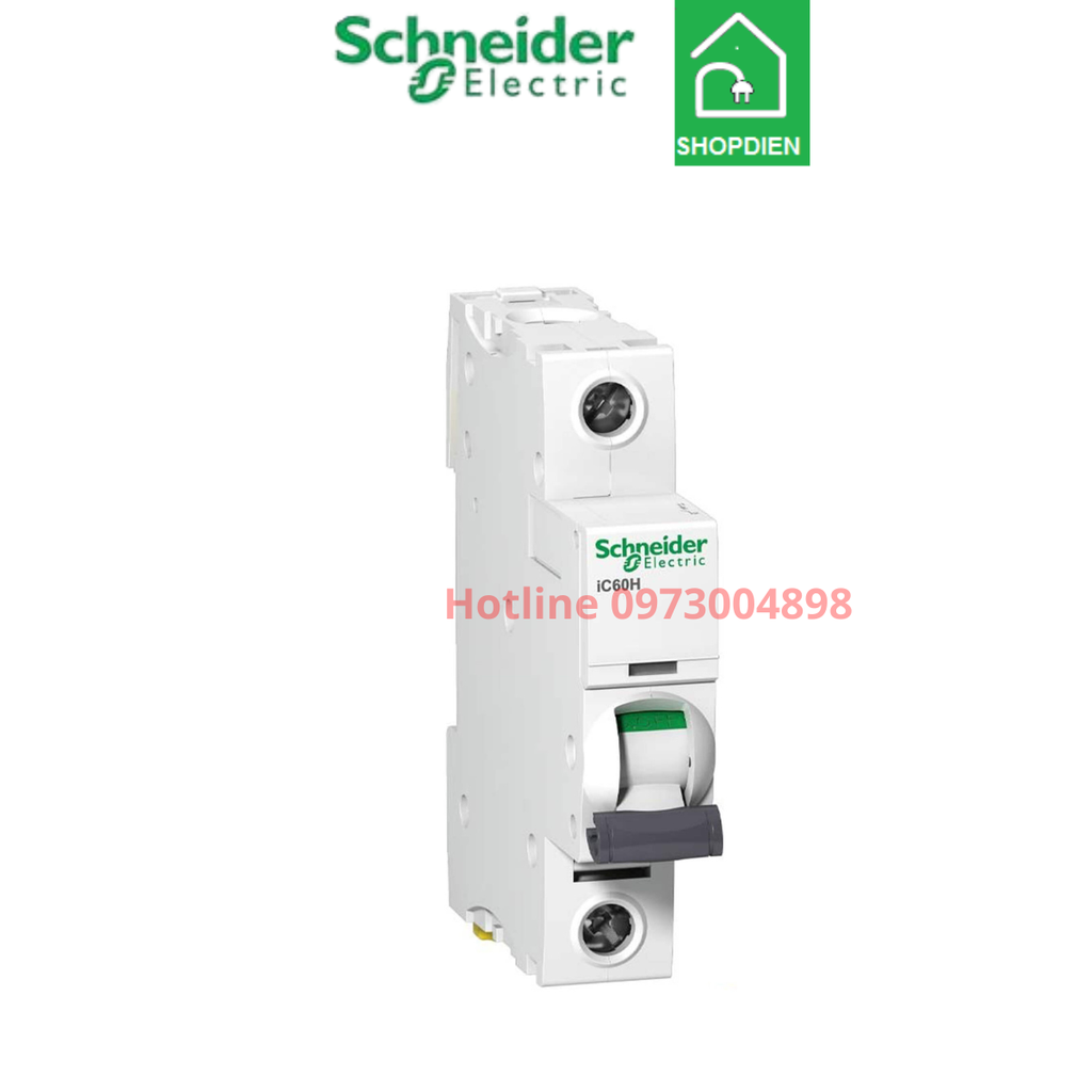 A9F84132 Schneider MCB 1P 32A 10KA Acti9 iC60H Aptomat Cầu dao tự động