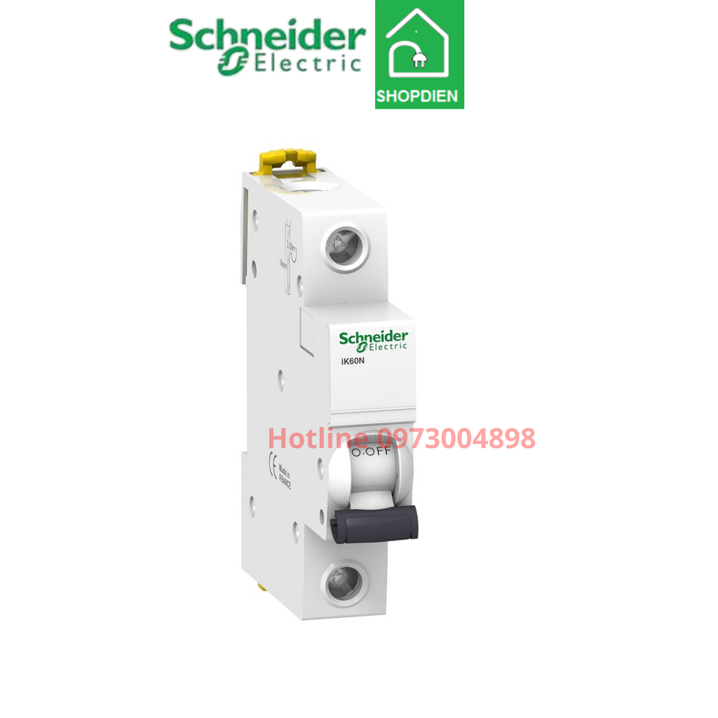 A9K24163 Schneider MCB 1P 63A 6KA Acti9 IK60N aptomat Cầu dao tự động