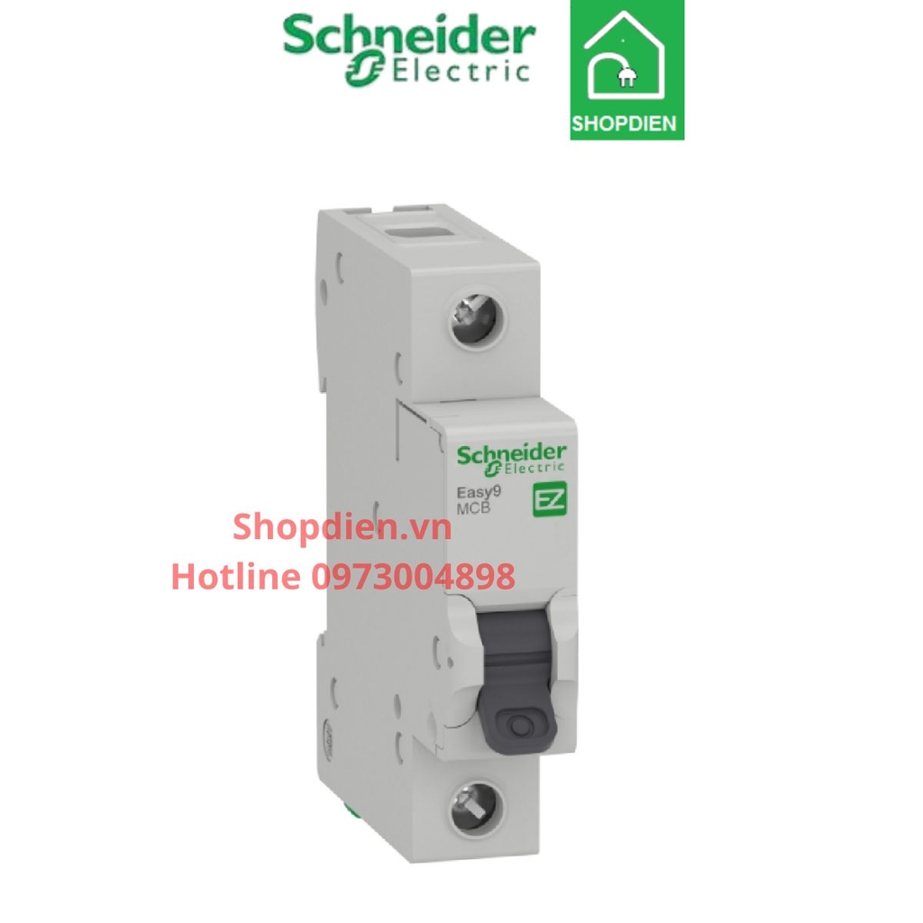 EZ9F34106 Schneider MCB 1P 6A 4.5KA Easy9 Aptomat Cầu dao tự đông