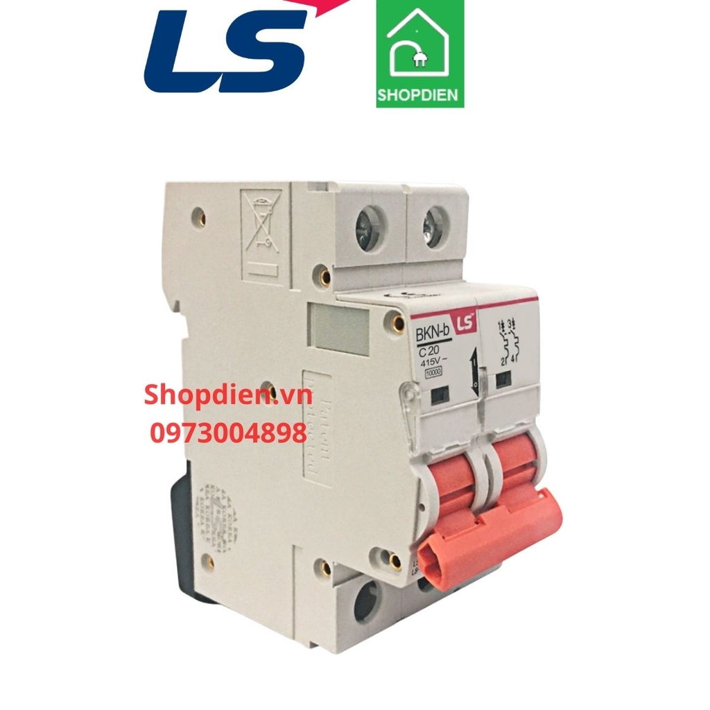 BKN-b LS MCB 2P 20A 10kA Aptomat Cầu dao tự động