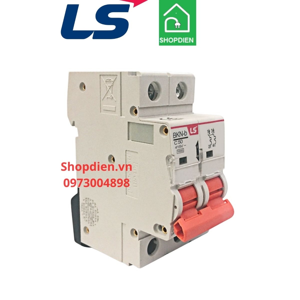 BKN-b LS MCB 2P 50A 10kA Aptomat Cầu dao tự động