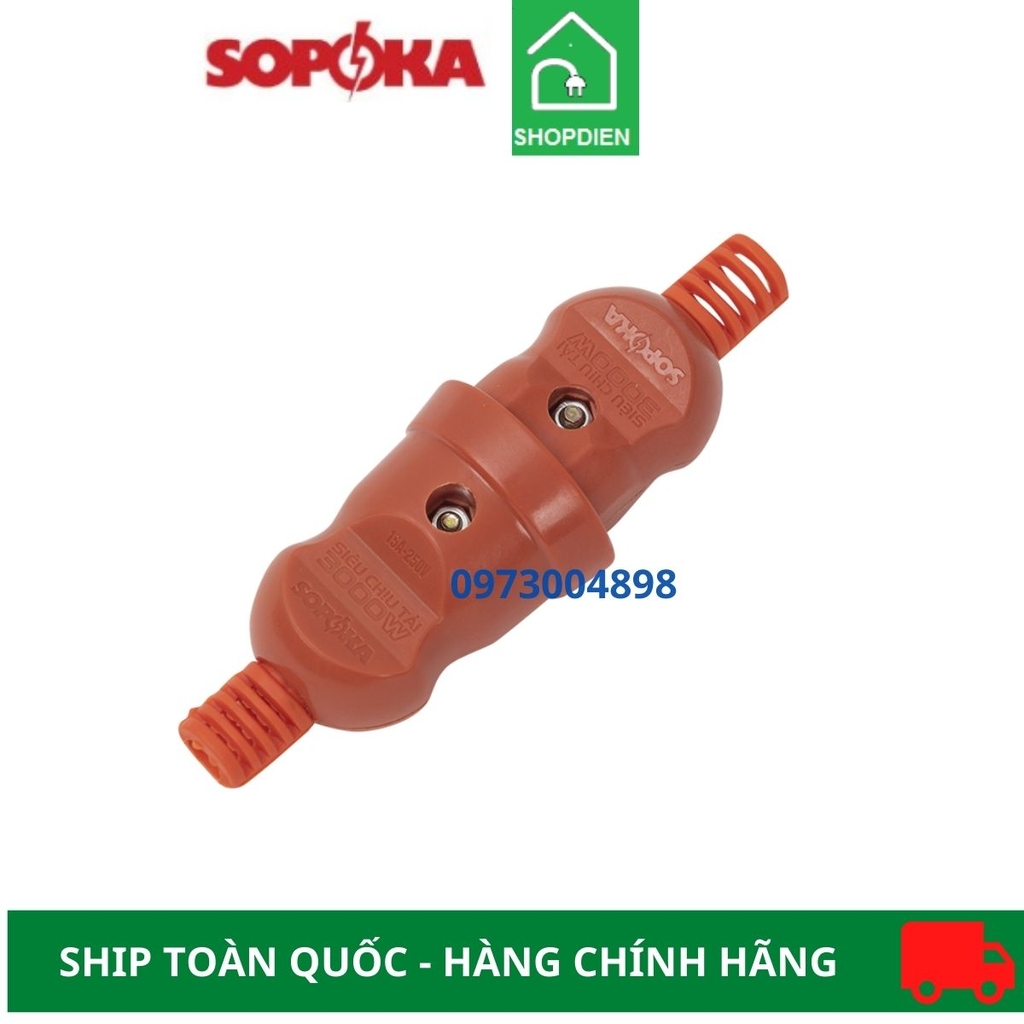 Bộ đầu nối nguồn 2 chân Sopoka N3000W siêu chịu tải