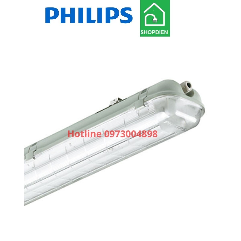 Bộ đèn chống thấm nước 60cm đôi Waterproof lamp Philips WT069C SE 2xTLED Bare L600 GM
