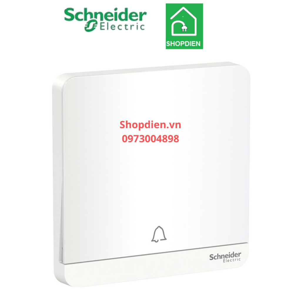 Bộ nút nhân chuông cửa 10A Schneider AvatarOn E8331BPL1_WE_G19 Màu trắng Vuông