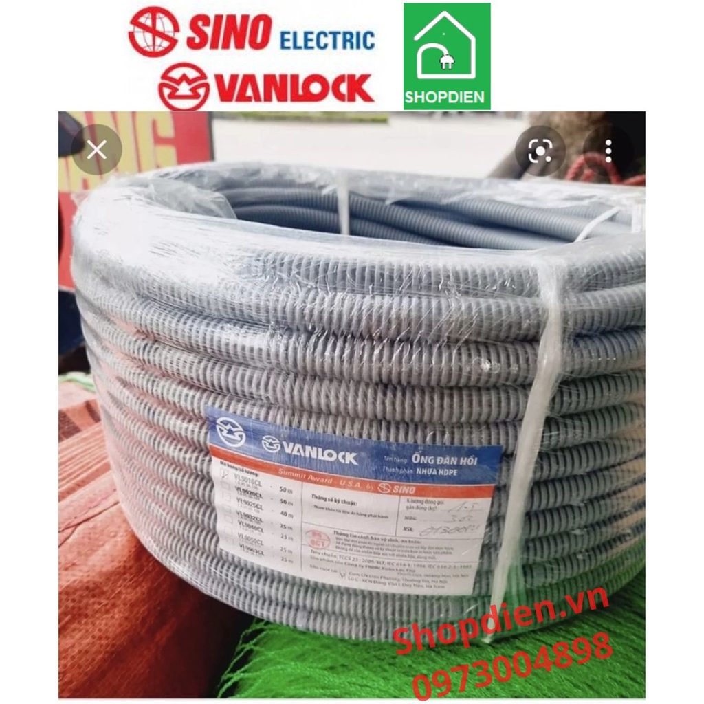 Ống ruột gà đàn hồi D20 Vanlock SINO VL9016CL Flexible CONDUIT