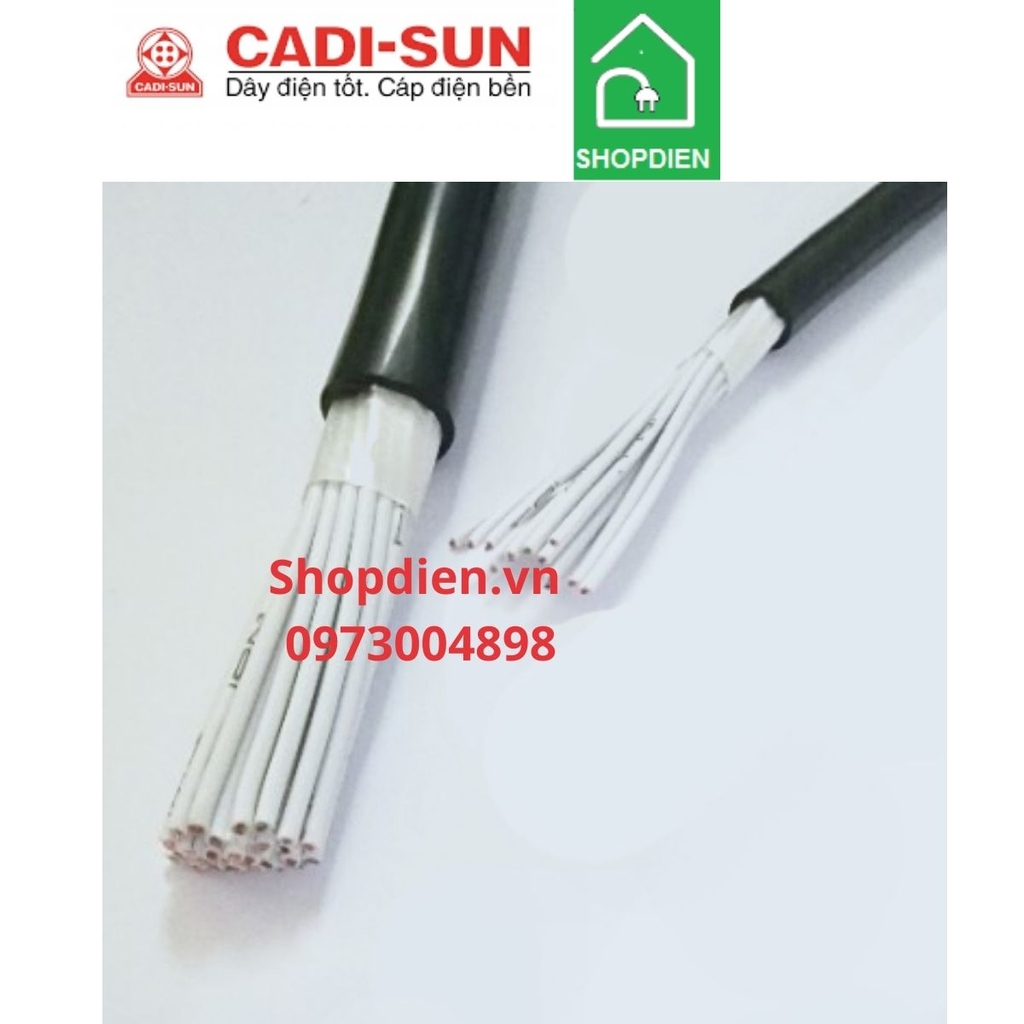 Cáp điều khiển cu/pvc/pvc  10x0.75 mm2 Control cable Cadisun DVV