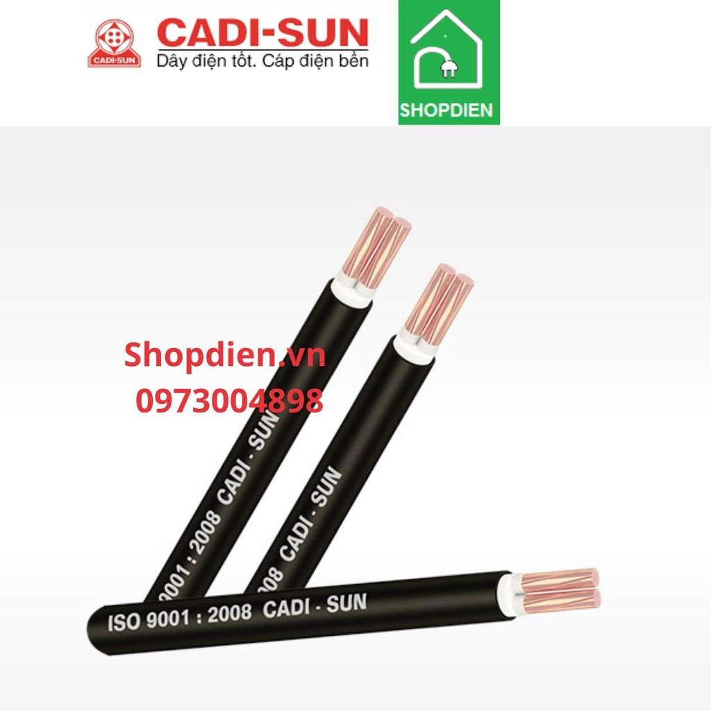 Cáp treo ngoài trời Cu/xlpe/pvc 2x2.5mm2 Cadisun CXV