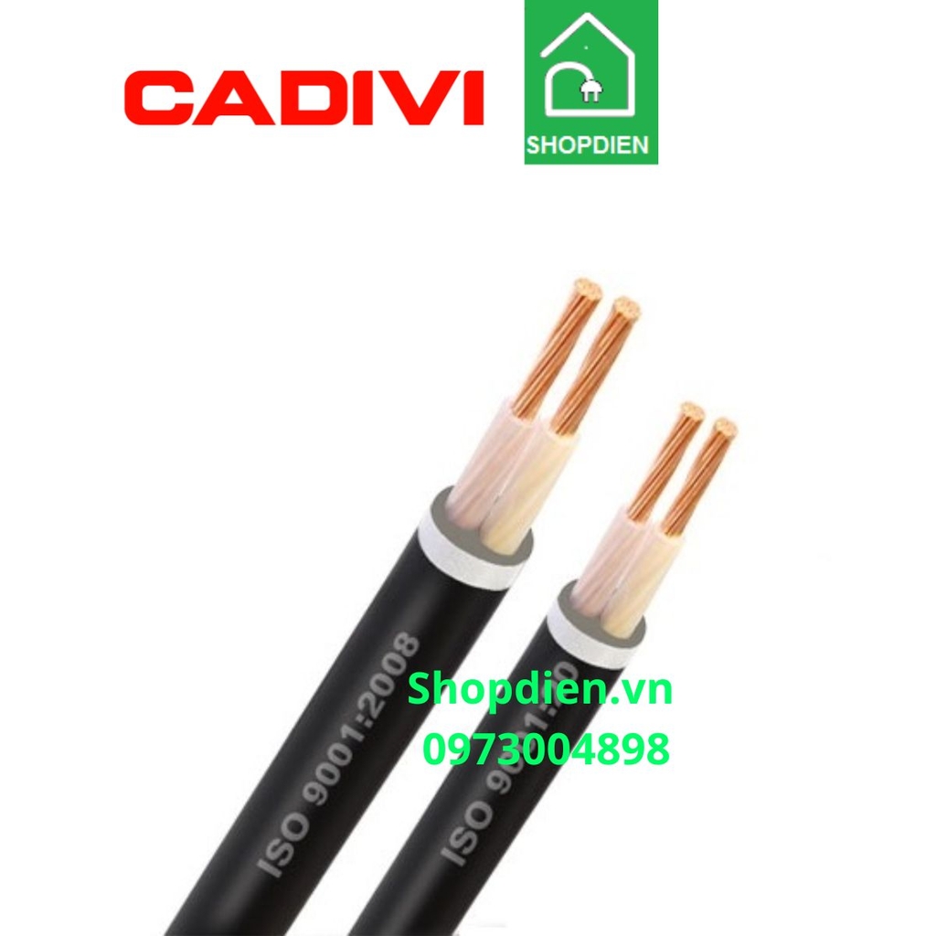 Cáp treo ngoài trời Cu/xlpe/pvc 2x95mm2 Cadivi CXV