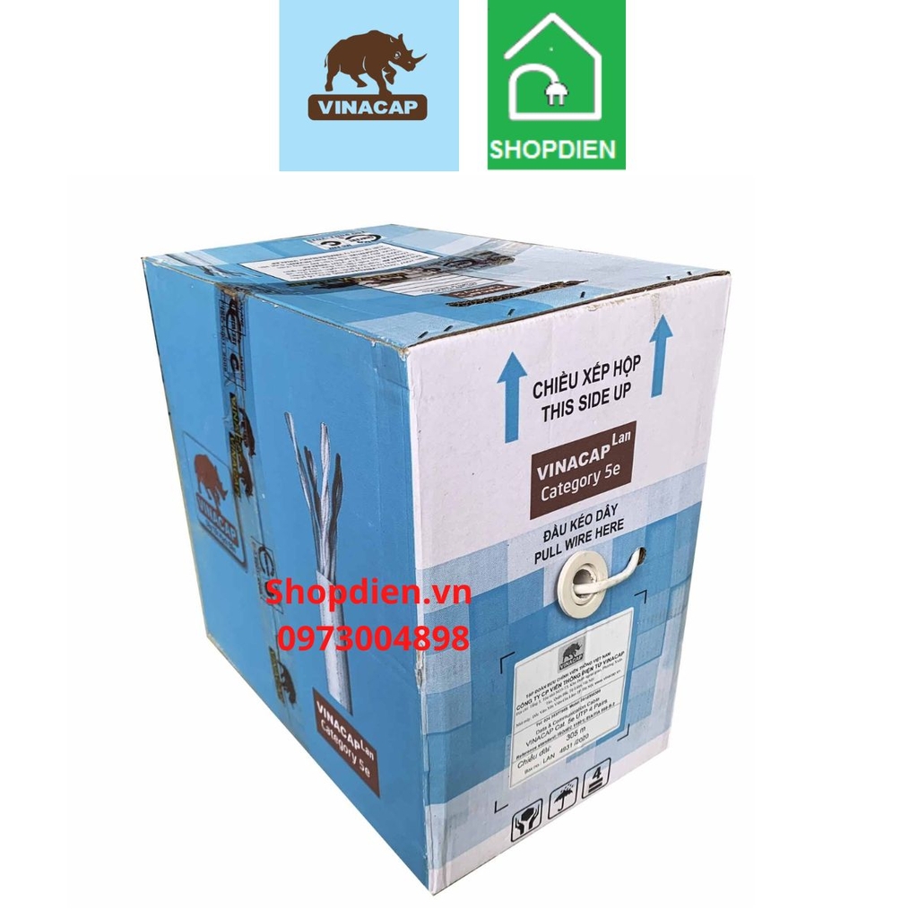 CAT5e VINACAP Dây cáp mạng UTP 4 đôi 24 AWG