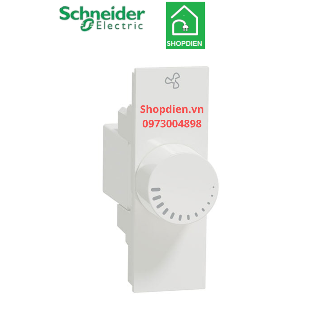 Chiết áp điều chỉnh tốc độ quạt 400W Schneider AvatarOn A M3T1V400FM_WE