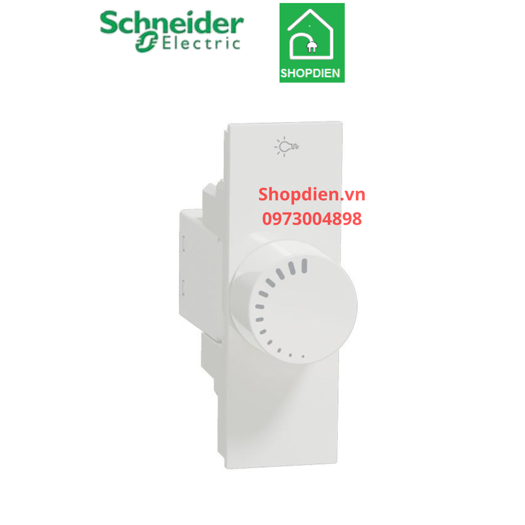 Chiết áp Dimmer điều chỉnh độ sáng đèn 400W Schneider AvatarOn A M3T1V400DM_WE