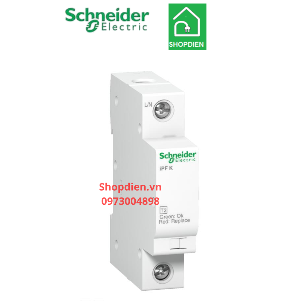 Chống sét lan truyền SPD iPF K 1P 20kA type 2 Schneider-A9L15691