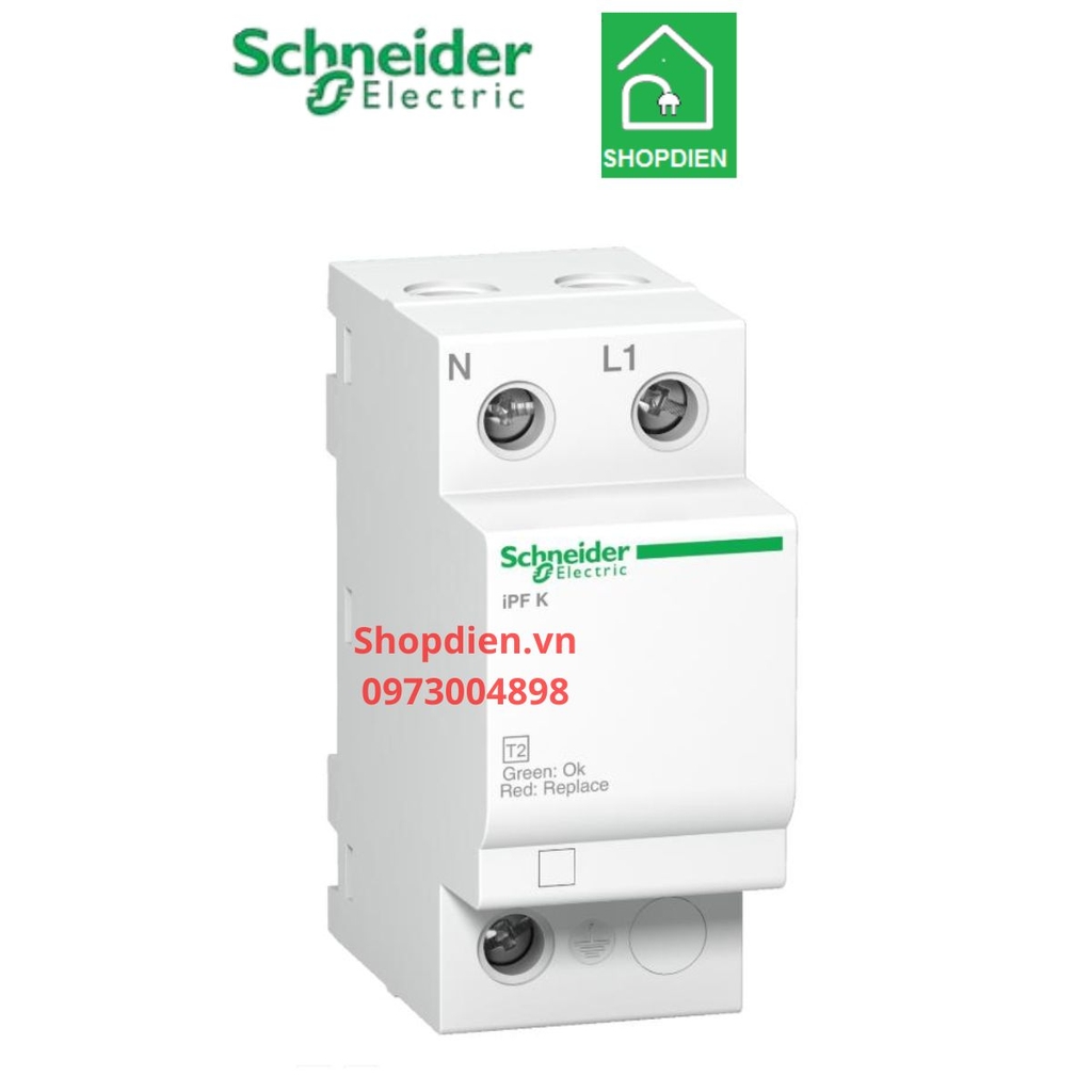 Chống sét lan truyền SPD iPF K 1P+N 20kA type 2 Schneider-A9L15692